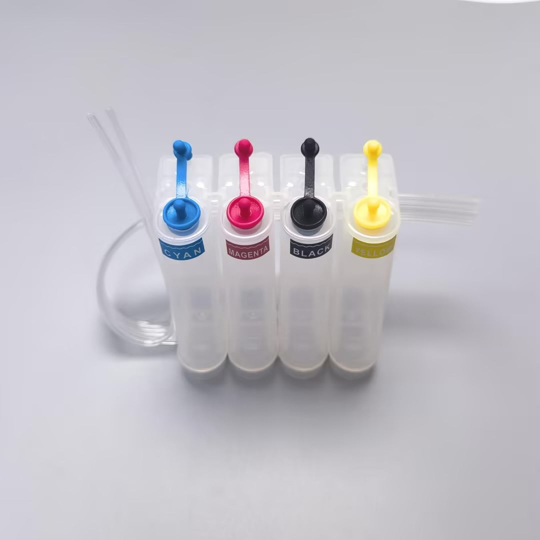 EraSmart Continuous Ink Supply Tube Kit with 4 Color Ink Bottle for A3L DTF Printer