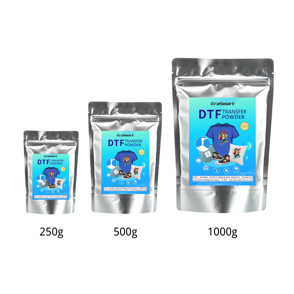 EraSmart 1000g/35.3oz White DTF Transfer Powder Medium Particle