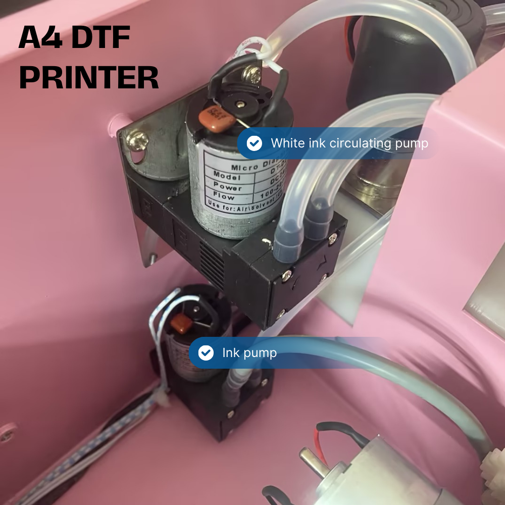 EraSmart Original Small Ink Pump Micro Diaphragm Pump 500mm For A4 DTF Printer