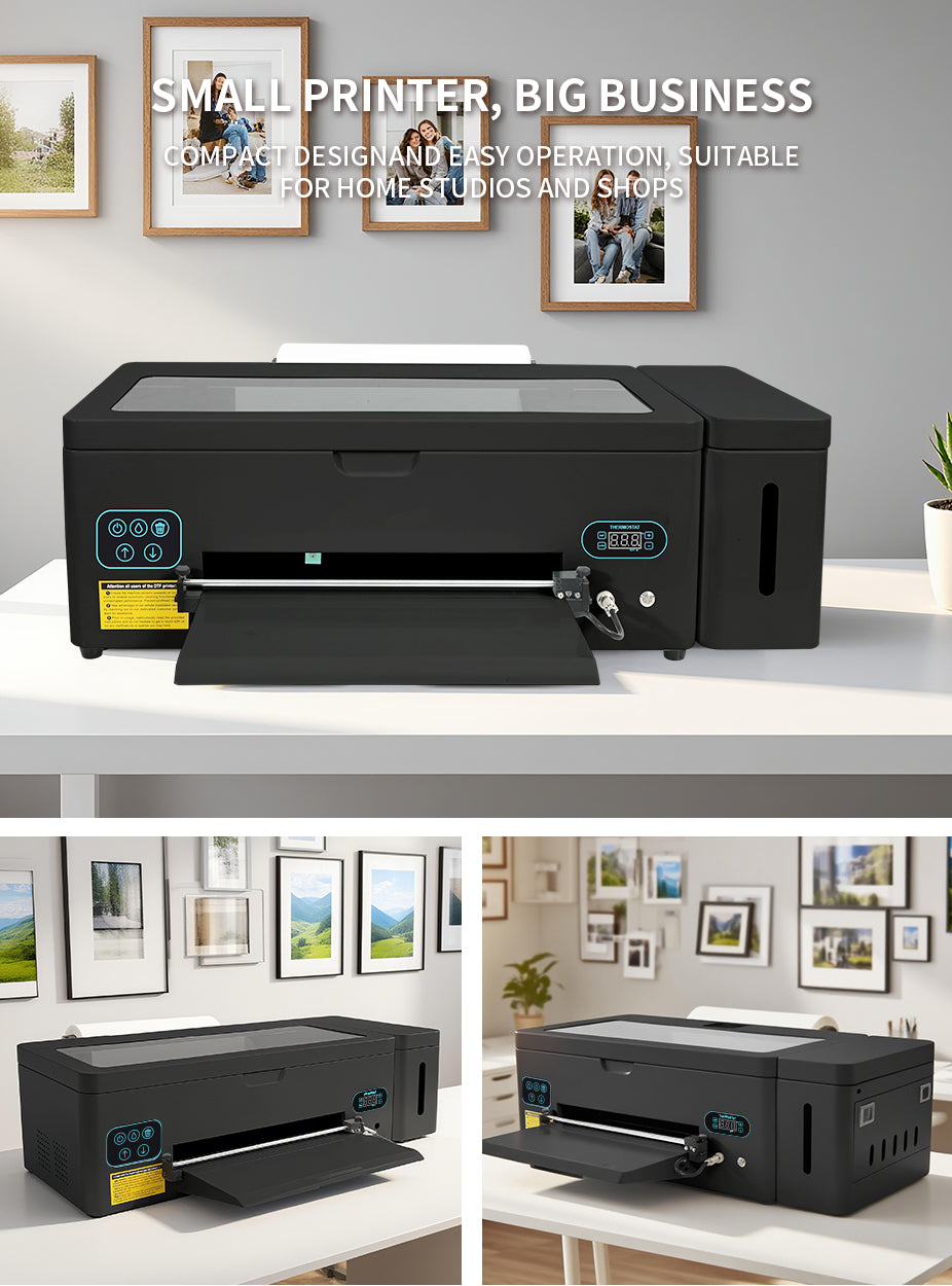 EraSmart A3 DTF Printer Set with 1390 Printhead Black — view 2