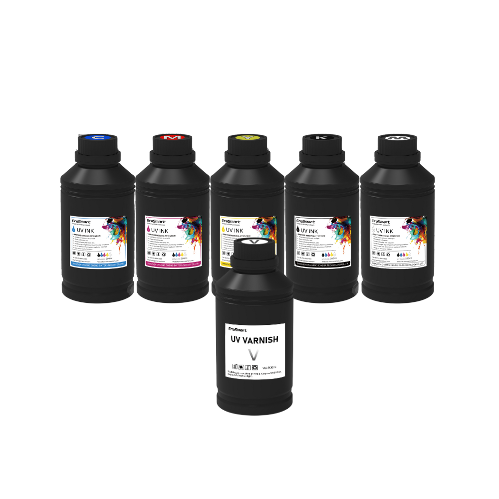 500ml UV Ink with Varnish One Set