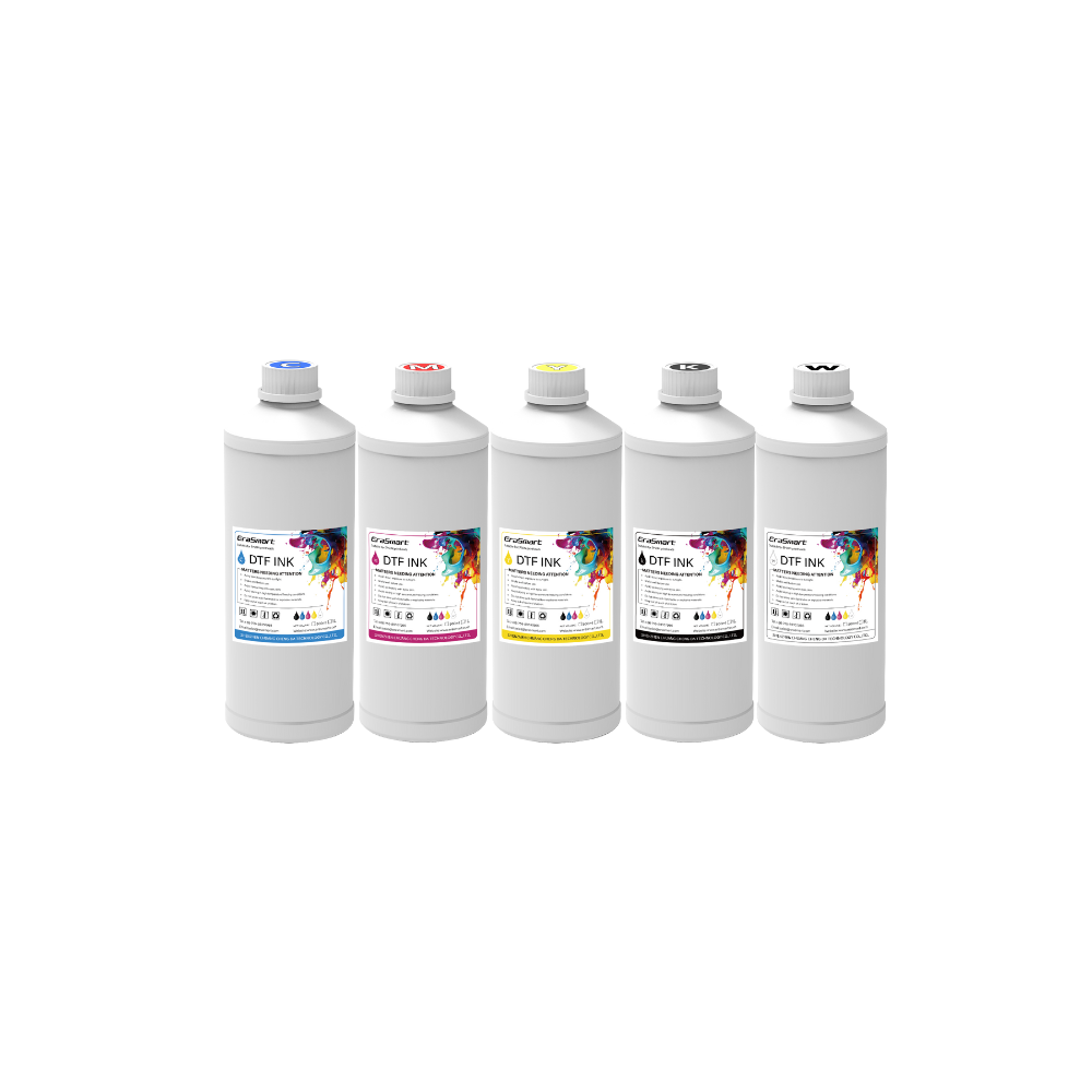 500ml DTF Ink CMYKW 5 Color Set