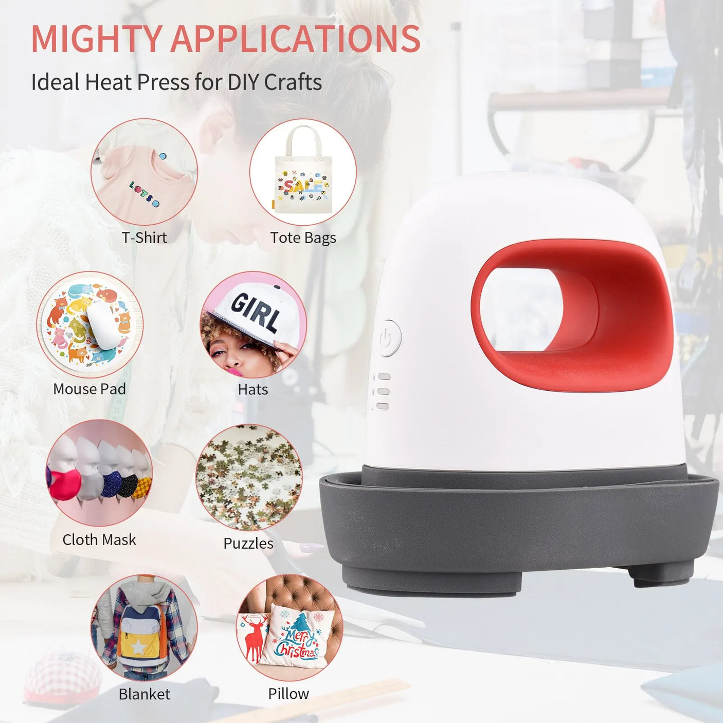 Portable Mini Iron Heat Press Machine Heat Transfer Machine