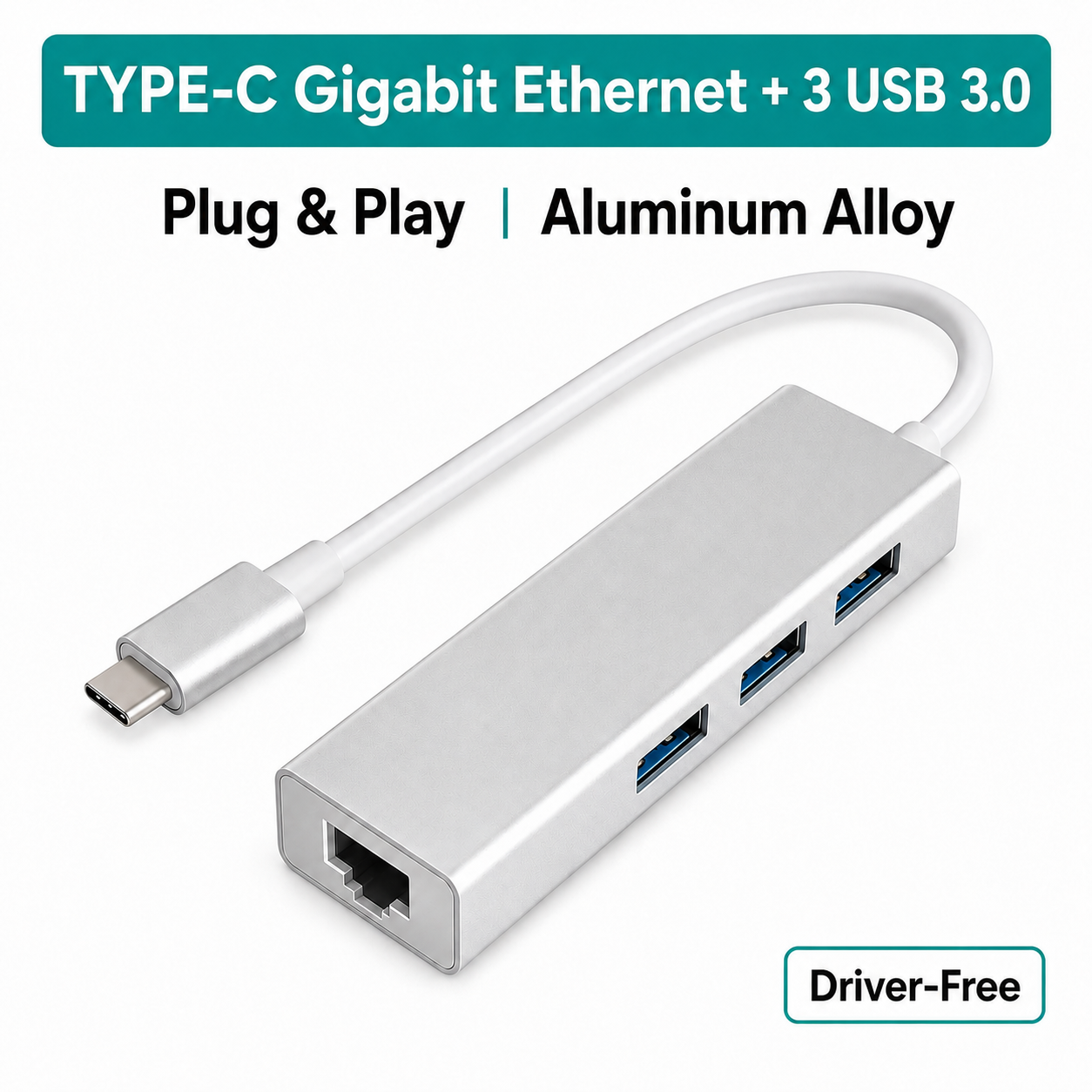 EraSmart 100Mbps Type-c to Gigabit Ethernet Adapter for Laptops