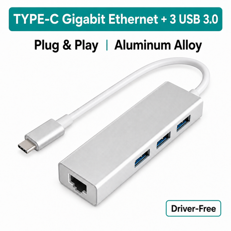 EraSmart 100Mbps Type-c to Gigabit Ethernet Adapter for Laptops