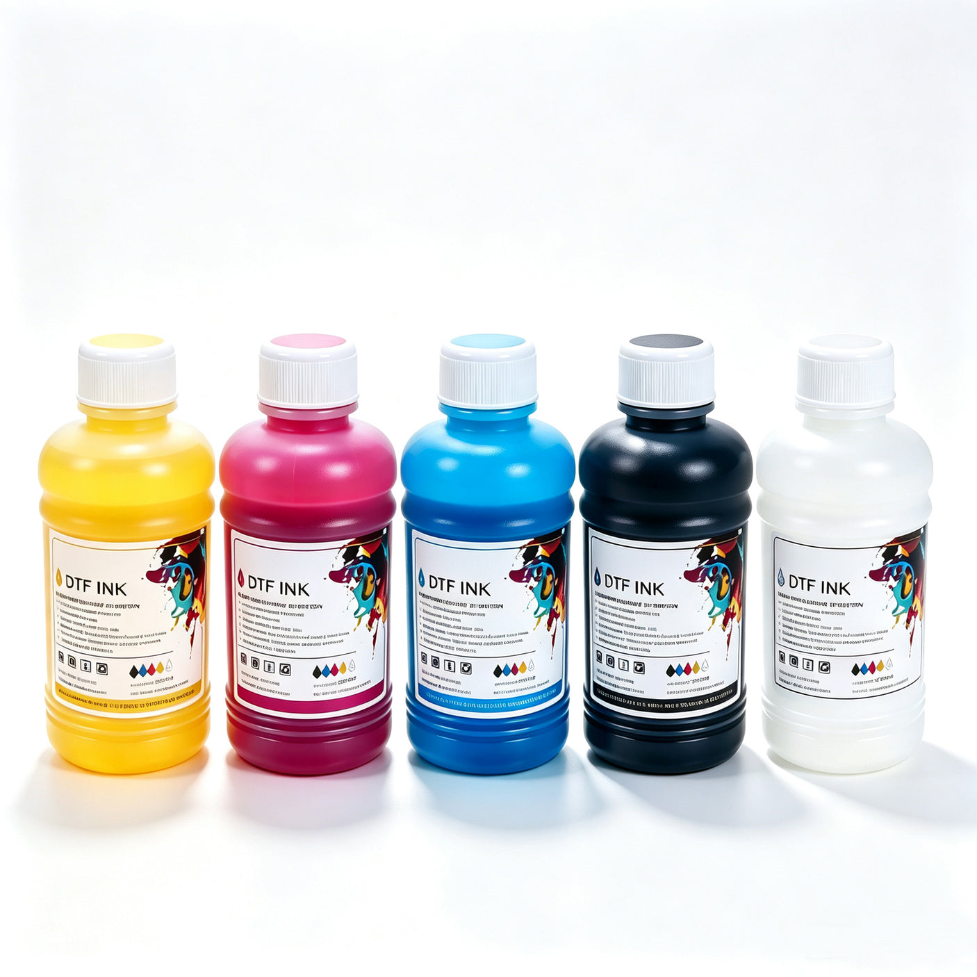 EraSmart DTF Ink Direct to Film Ink 5 colors CMYKW 250ml/color